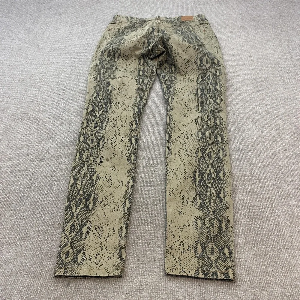 Judy Blue Jeans Womens 7/28 Snake Print Tribal Skinny Stretch Denim Slim